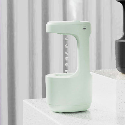 Anti-Gravity Humidifier With Clock Water Fog Sprayer