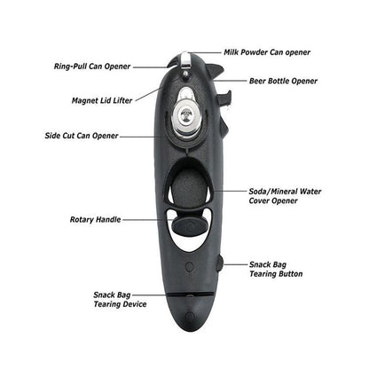 Multifunction Can Opener 8 In 1 Manual Kitchen Tool