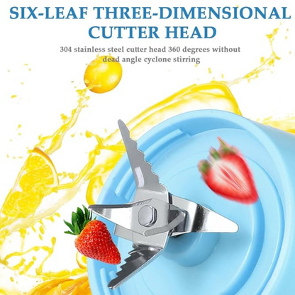 Portable Electric Fruit Juicer Wireless USB Rechargeable