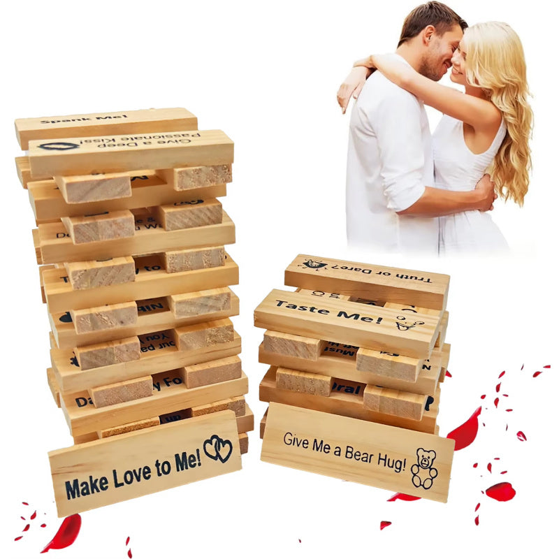 Couple Night Intimacy Block Tower Game